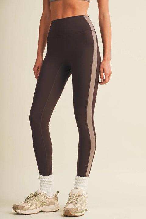 Side Contrast Block Legging