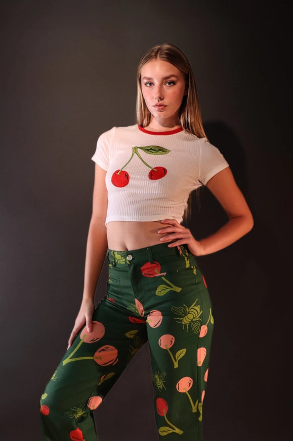 Alexa Crop Pant - Sweetest Thing-Pants-Saint Geraldine-XS-Urbanheer