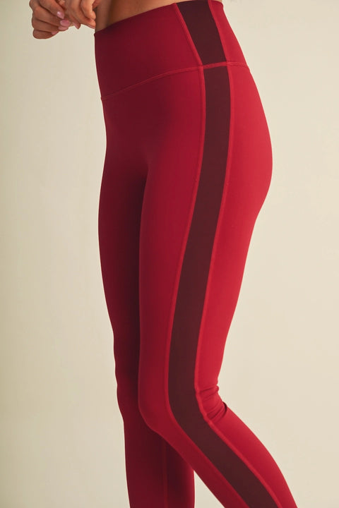 Side Contrast Block Legging