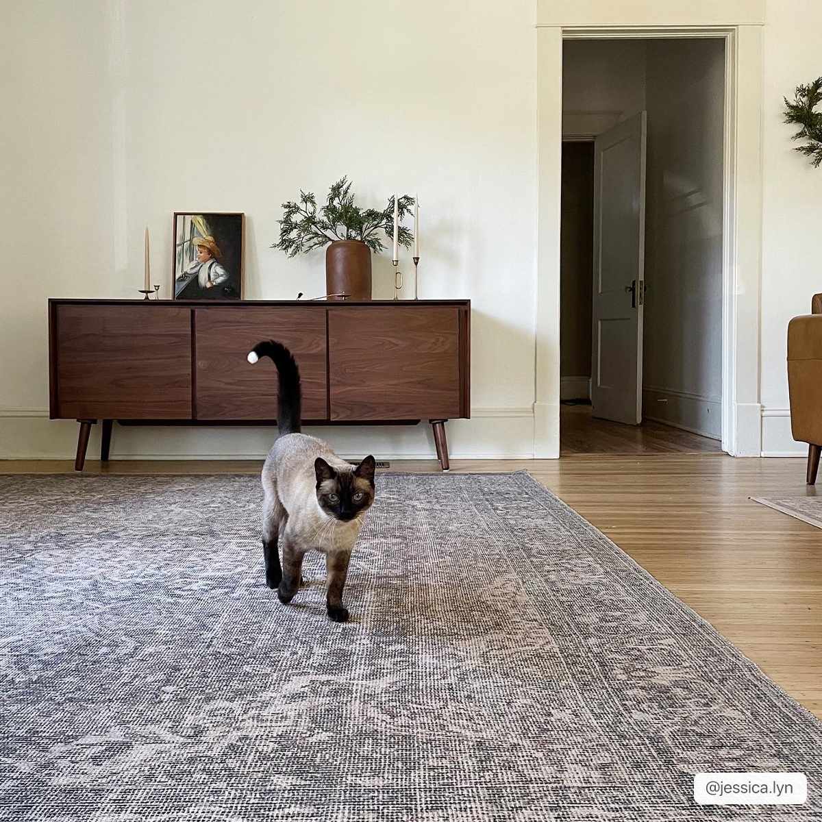 Dusty Sage Greenpoint Medallion Washable Area Rug-Rugs-Hauteloom-2'7" x 7'3" Runner-Urbanheer