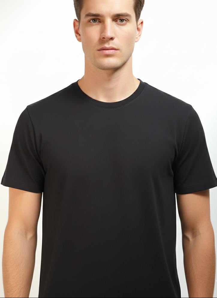 100% Cotton Black T-Shirt