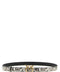 Pinko Python Print Leather Belt