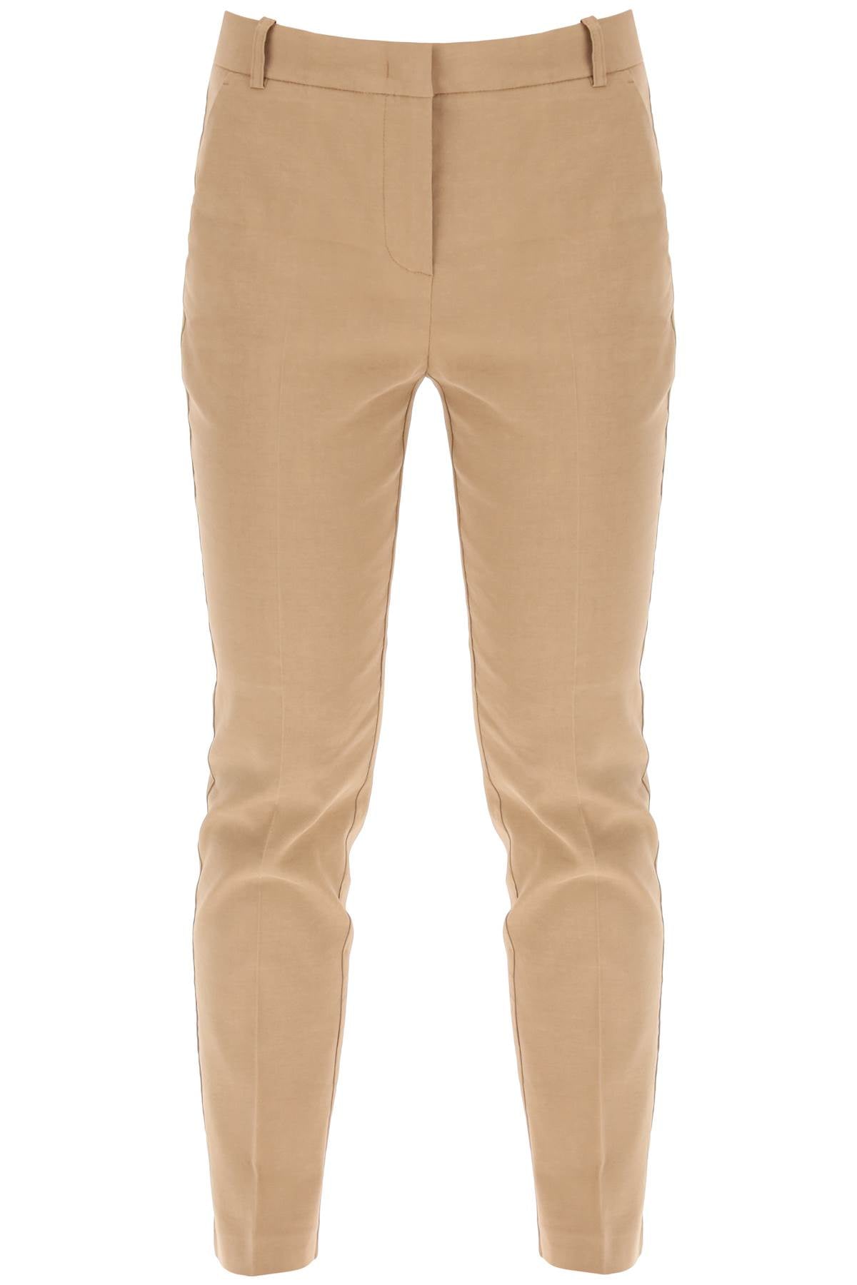 Pinko Bello Cigarette Pants Brown-Pants-Pinko-Brown-40-Urbanheer