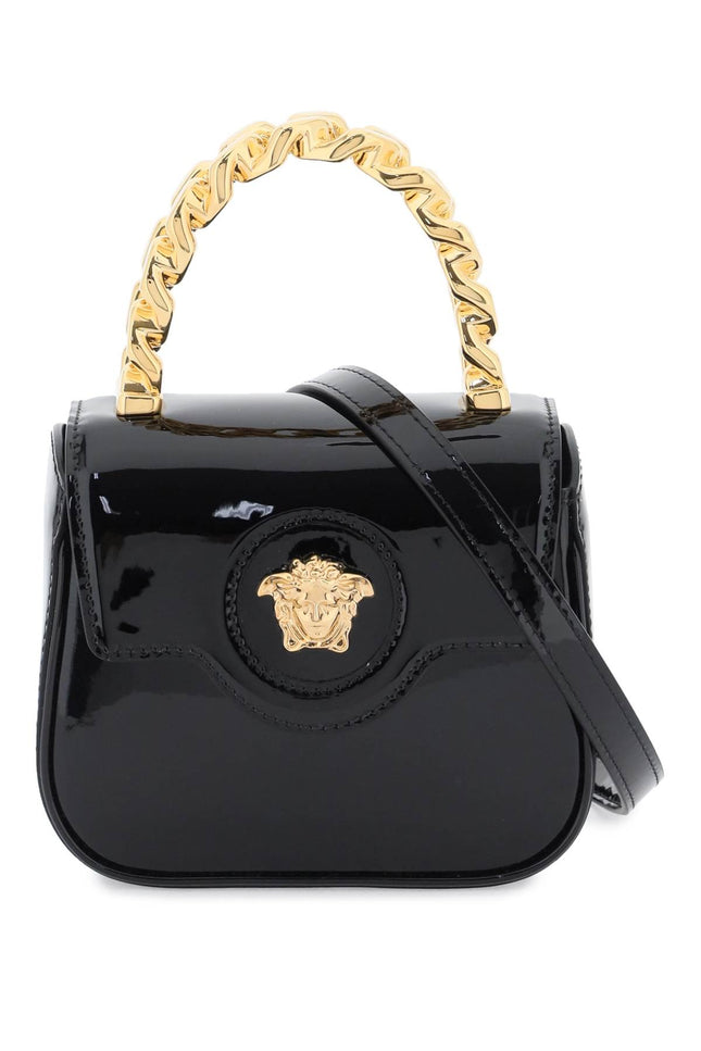 Versace Patent Leather 'La Medusa' Mini Bag Patent Leather Black-Bag-Versace-os-Urbanheer