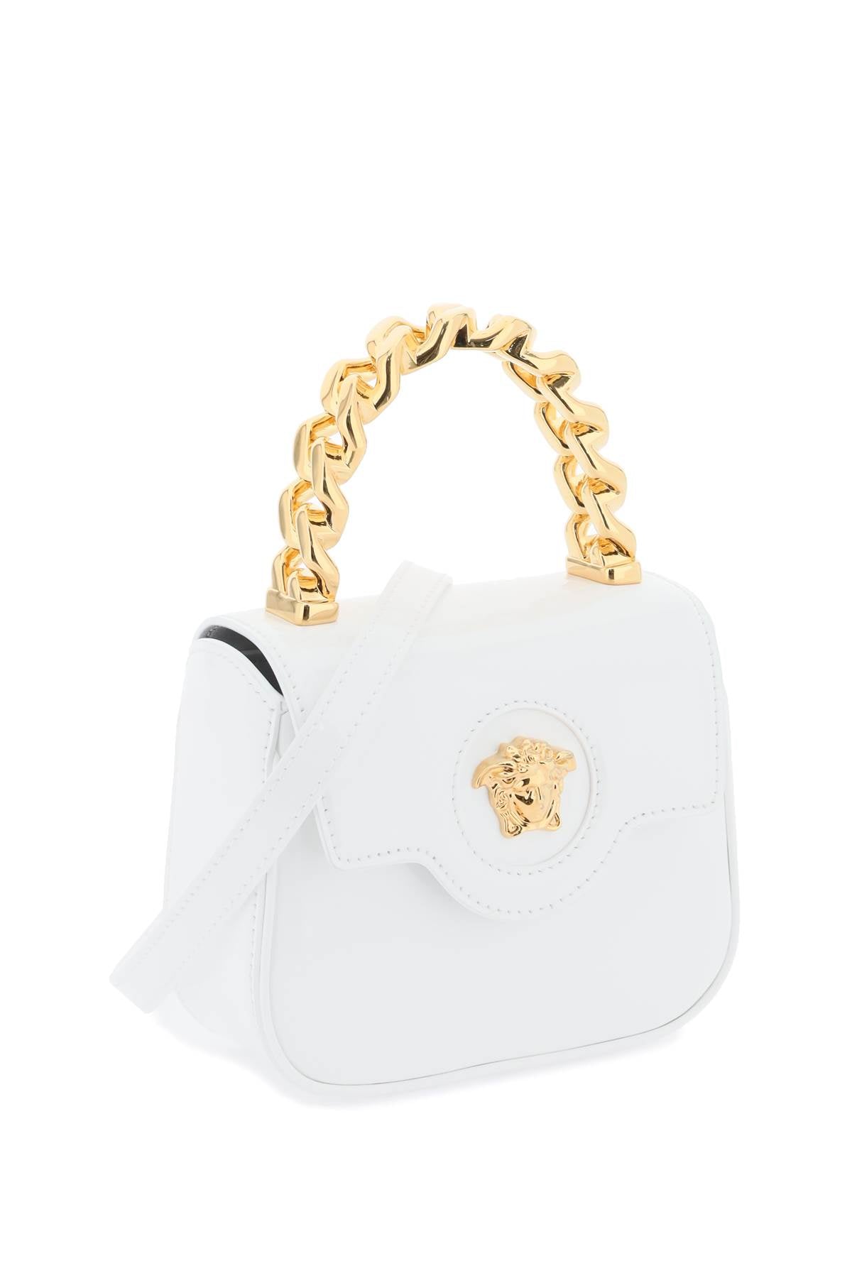 Versace Patent Leather 'La Medusa' Mini Bag White-Bag-Versace-os-Urbanheer