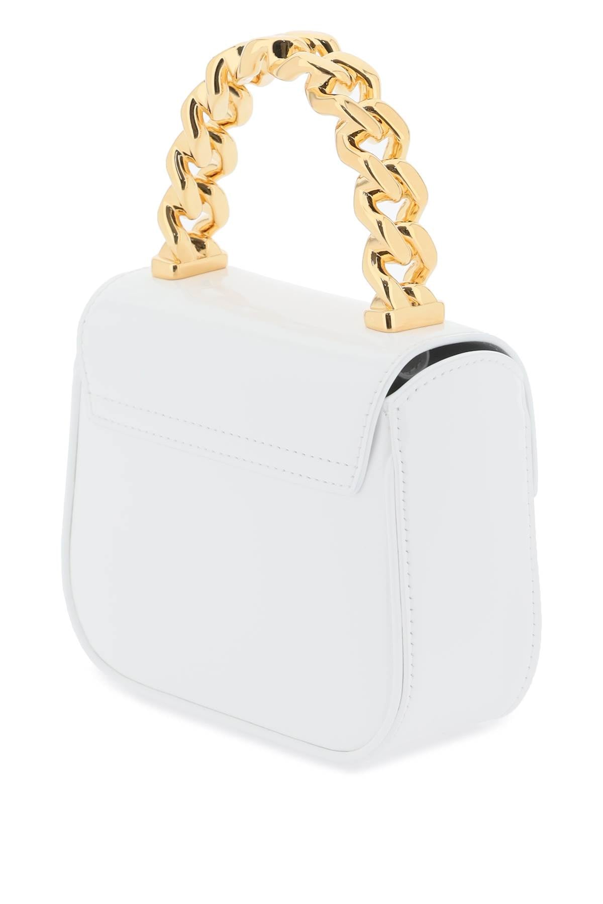 Versace Patent Leather 'La Medusa' Mini Bag White-Bag-Versace-os-Urbanheer