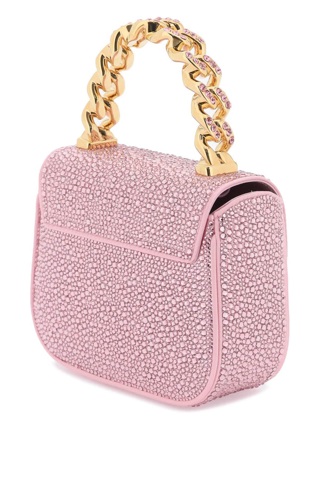 Versace La Medusa Handbag With Crystals Pink-Bags-Versace-Pink-os-Urbanheer