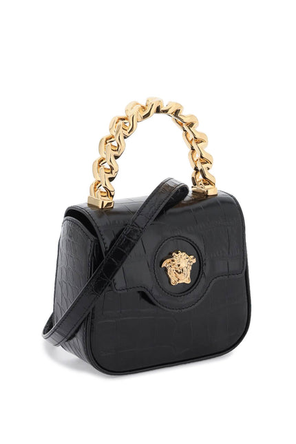 Versace Croco-Embossed Leather 'La Medusa' Mini Bag-Bag-Versace-os-Urbanheer