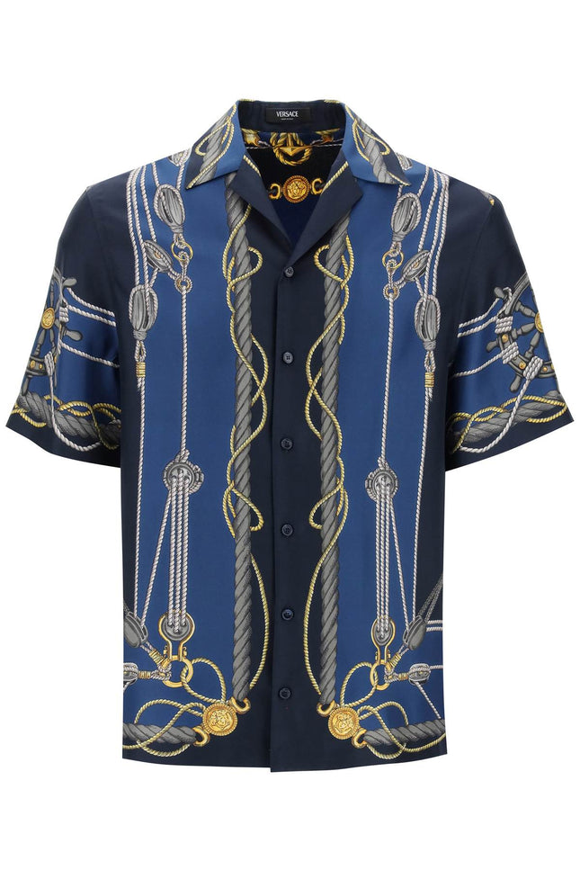 Versace Versace Nautical Bowling Shirt-Versace-48-Blue-Urbanheer