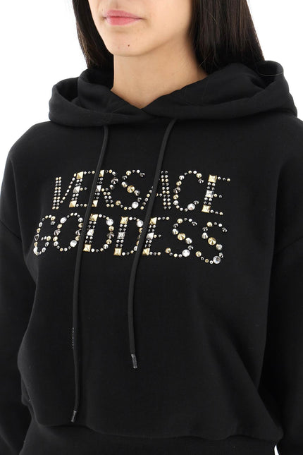Versace Studded Logo Hoodie
