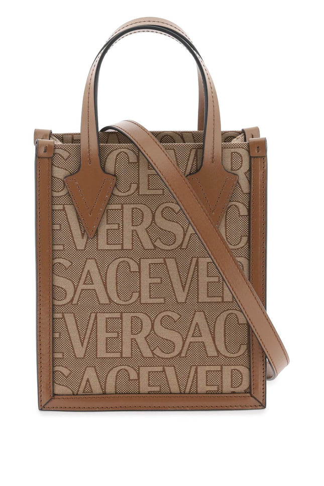 Versace Versace Allover Small Tote Bag-Bags-Versace-Brown-os-Urbanheer