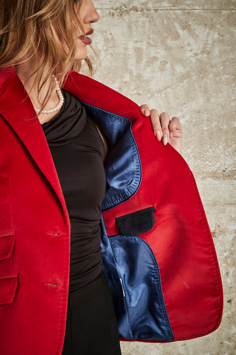 Henry Arroway Marylin Blazer  Velvet Red