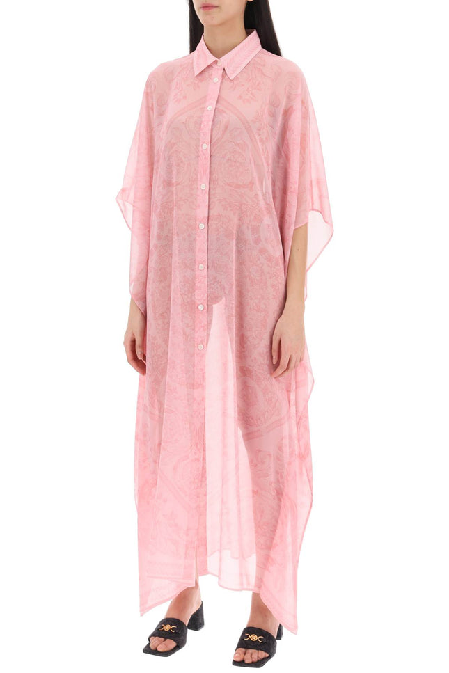 Versace Abito Copricostume Con Stampa Barocco Pink-Dress-Versace-os-Urbanheer