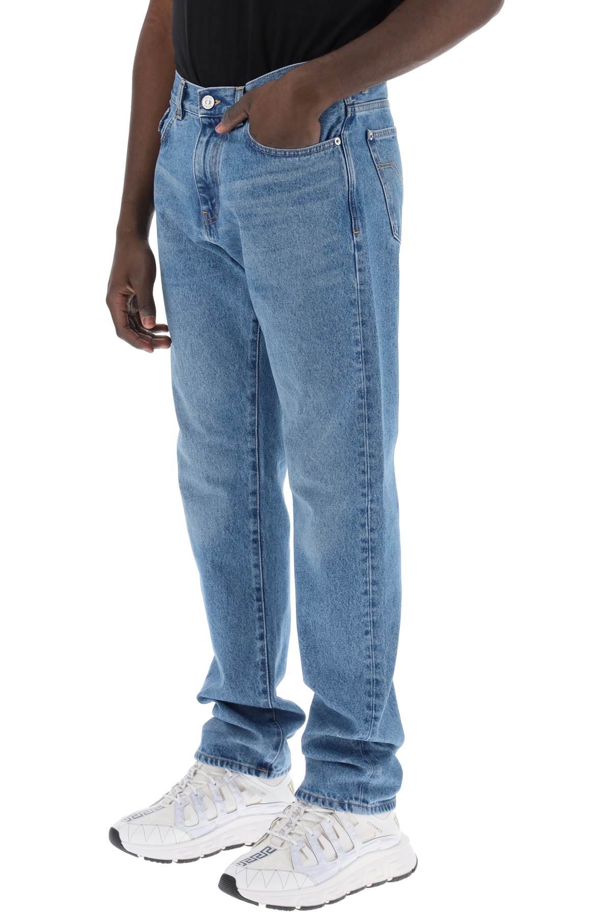 Versace Medusa Biggie Regular Fit Jeans-Versace-Light blue-30-Urbanheer