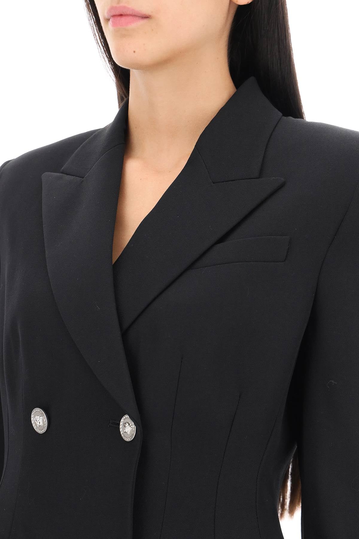 Versace Hourglass Double-Breasted Blazer-Versace-40-Urbanheer