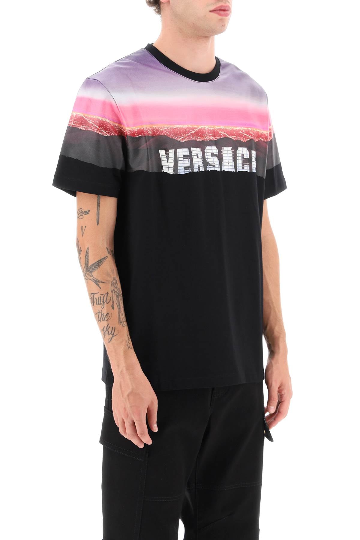 Versace Versace Hills T-Shirt-Clothing - Men-Versace-Black-S-Urbanheer