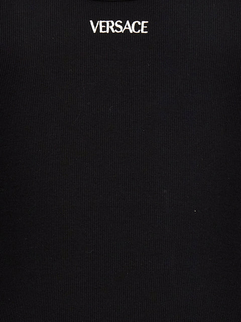 Versace Logo Embroidery Tank Top