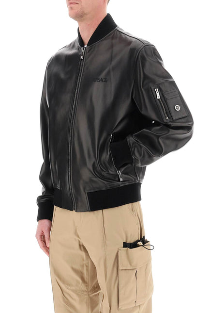 Versace Leather Bomber Jacket-Jacket-Versace-Urbanheer