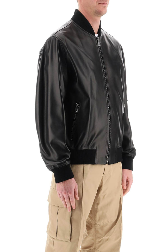 Versace Leather Bomber Jacket-Jacket-Versace-Urbanheer