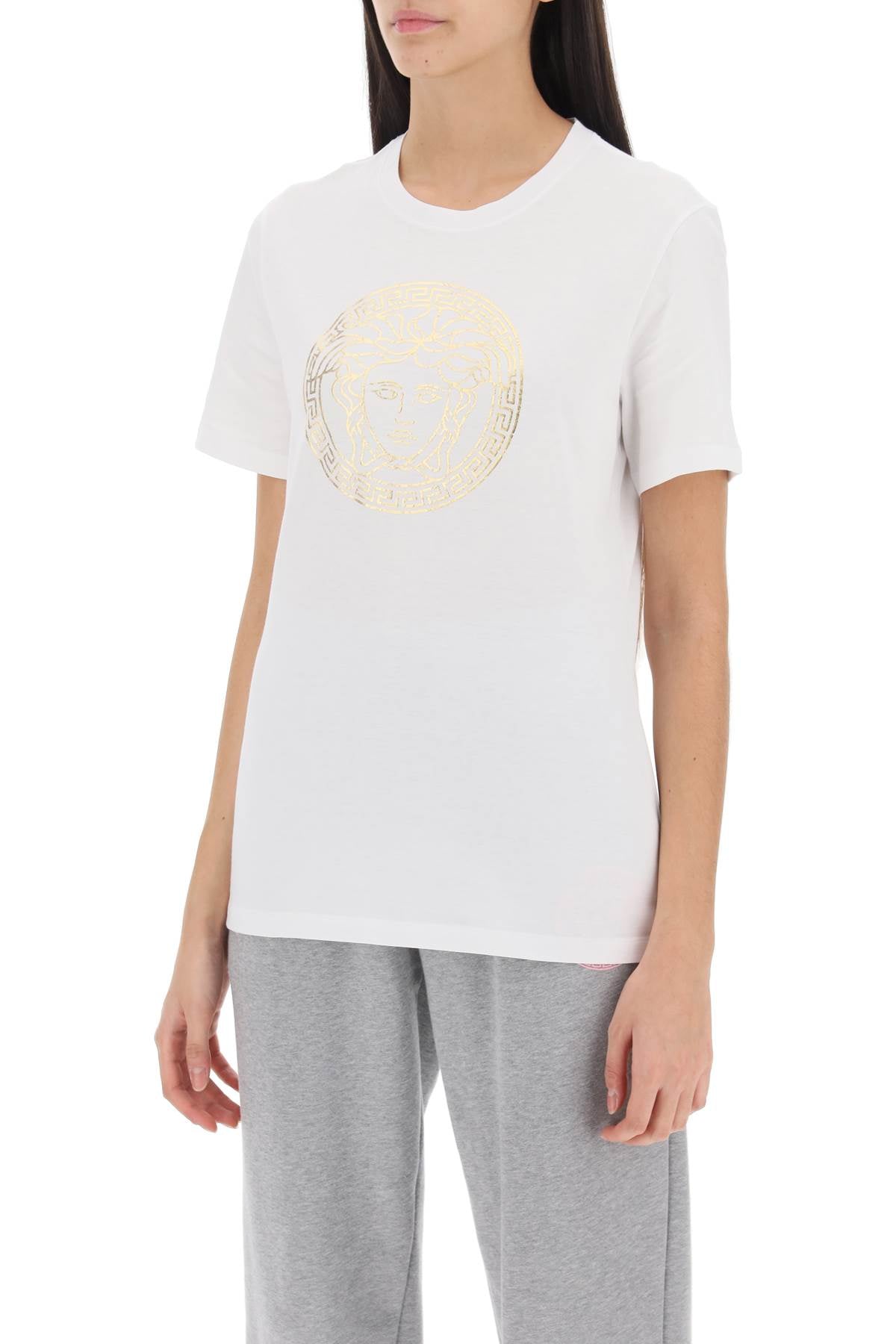 White Versace Medusa Crew-Neck T-Shirt-Versace-38-Urbanheer