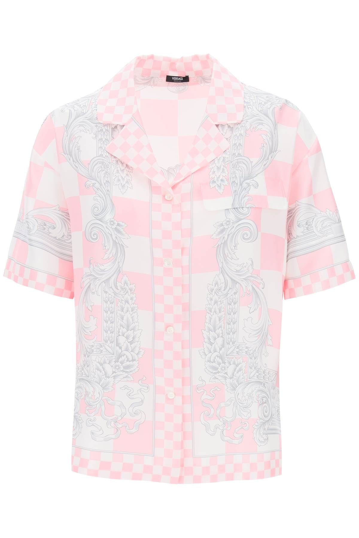 Versace Printed Silk Bowling Shirt In Eight Pink-shirt-Versace-40-Urbanheer