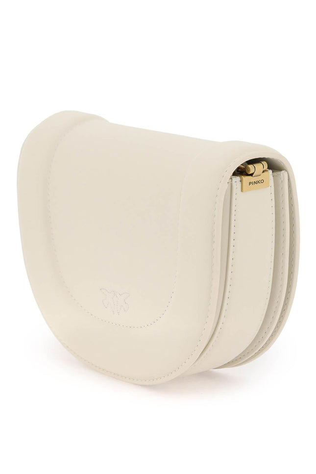 Pinko mini love bag click round leather shoulder bag White-Bag-Pinko-os-Urbanheer