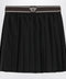 Versace Black Wool and Mohair Pleated Mini Skirt
