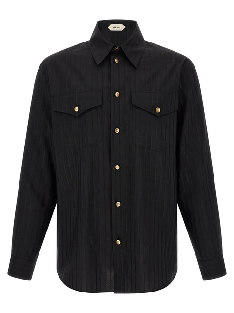Versace Jacquard Silk Shirt