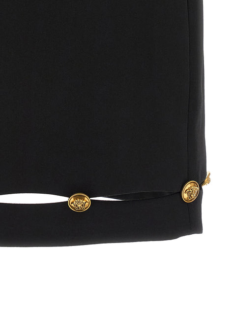 Versace Grain De Poudre Wool Skirt