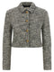 Versace Bouclé Wool Blend Blouson Jacket