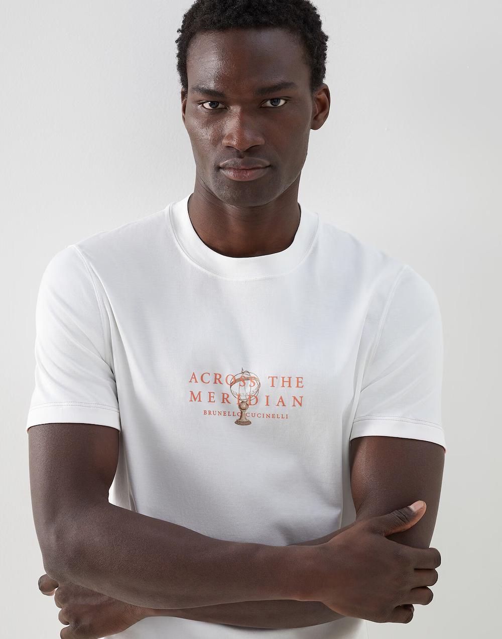 Brunello Cucinelli White Cotton T-Shirt