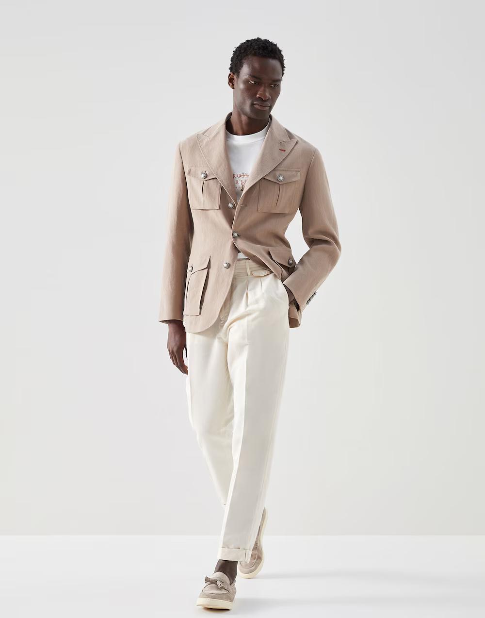 Brunello Cucinelli White Cotton T-Shirt