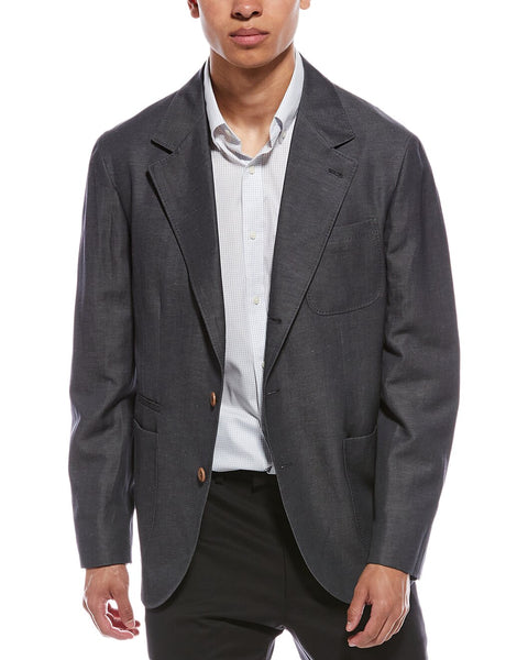 Brunello Cucinelli Gray Wool Blazer