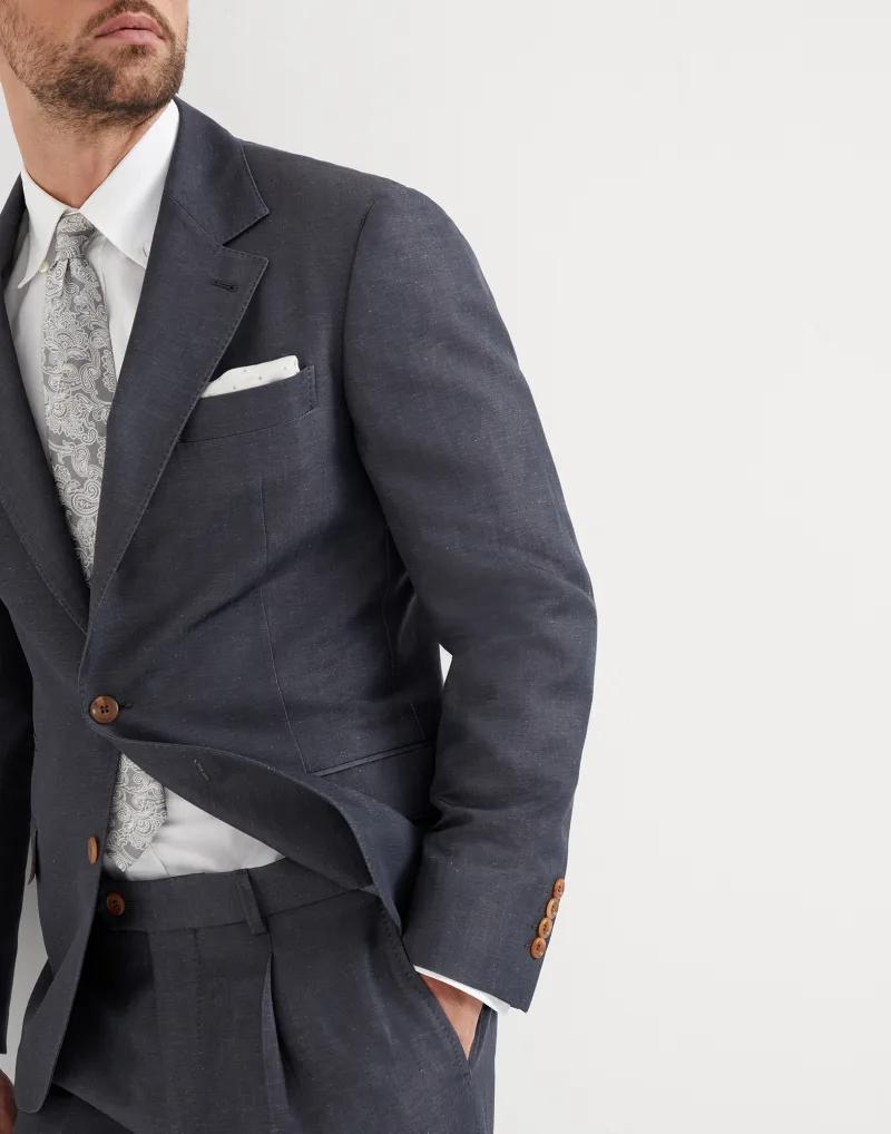Brunello Cucinelli Gray Wool Two-Piece Suit