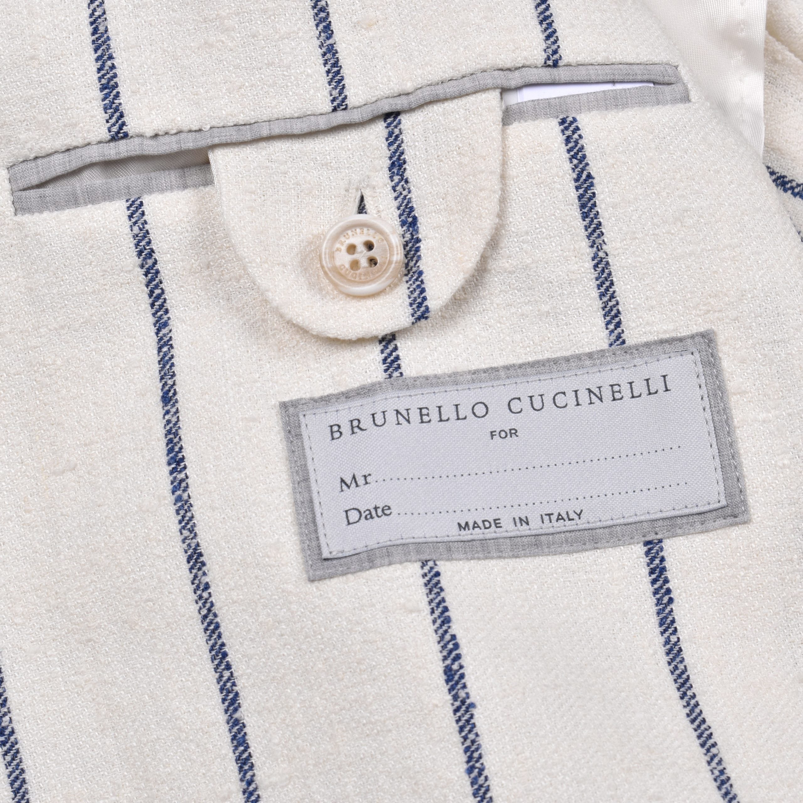 Brunello Cucinelli Bicolor Linen Blazer