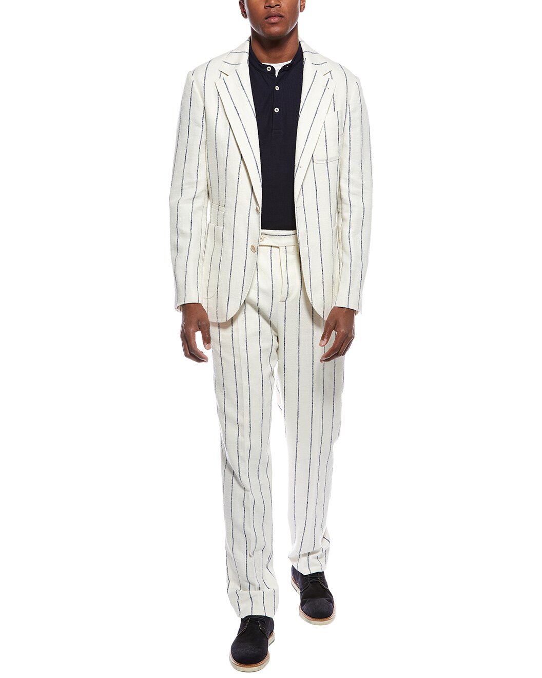 Brunello Cucinelli Bicolor Linen Blazer