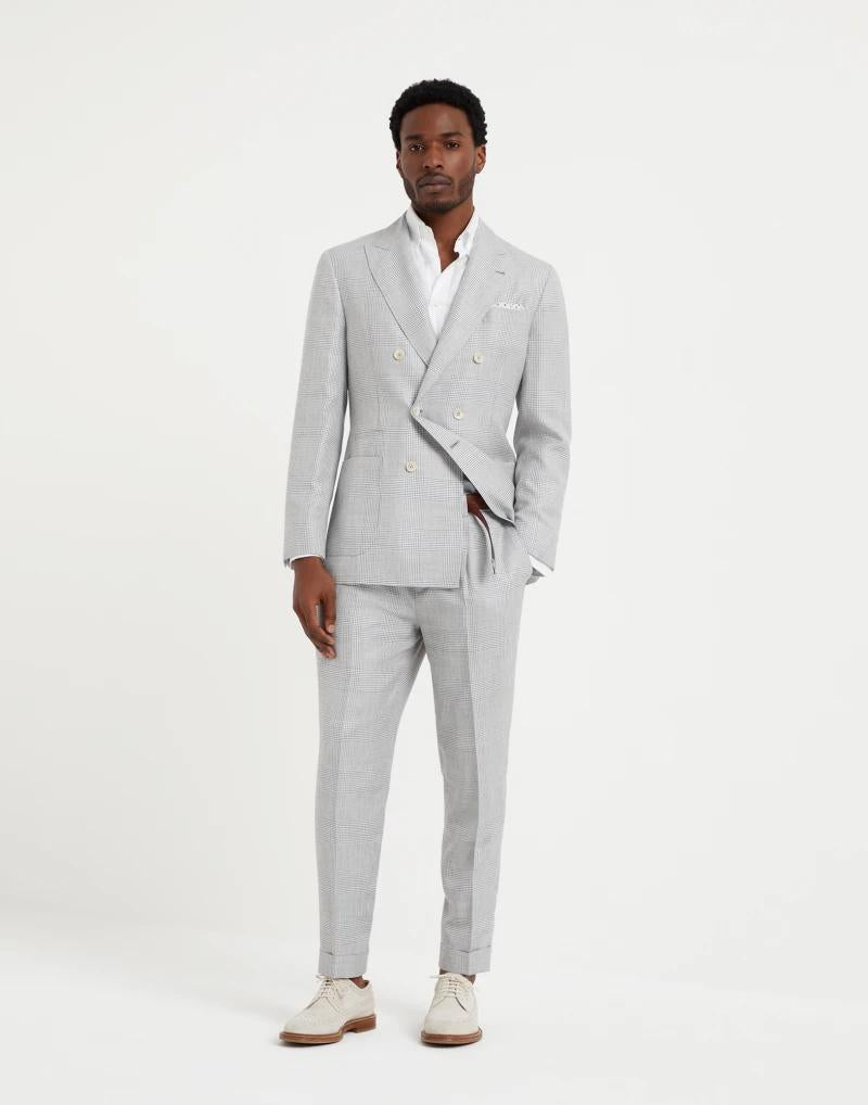 Brunello Cucinelli Pearl Wool Two-Piece Suit