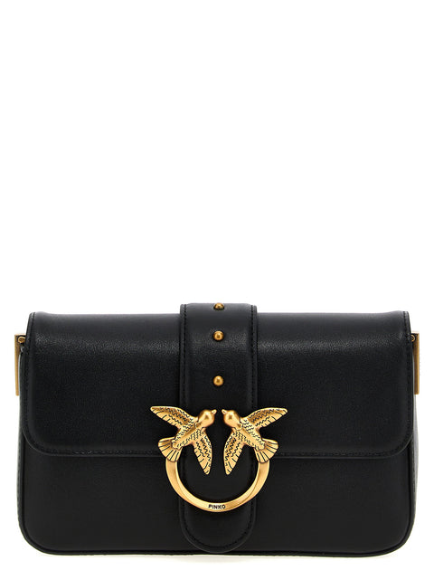 Pinko Mini Love Slouchy Shoulder Bag