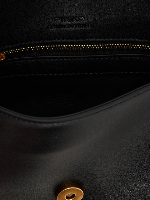 Pinko Mini Love Slouchy Shoulder Bag