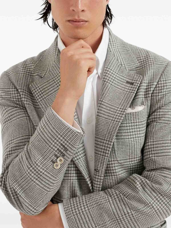 Brunello Cucinelli Army Wool Blazer