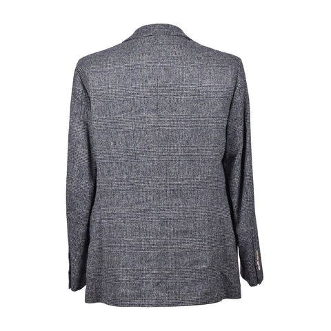 Brunello Cucinelli Blue Leather Blazer
