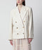 Écru oversized double-breasted jacket by Dries Van Noten