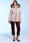 OPENAIR slim fit short down jacket