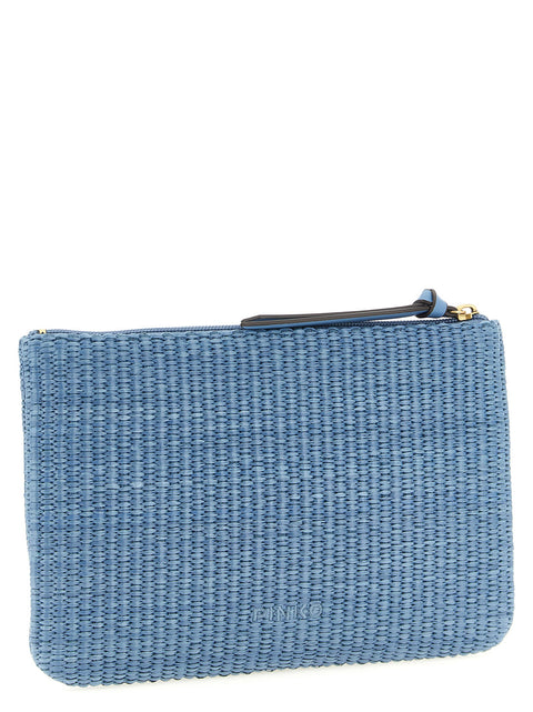 Pinko Raffia Clutch