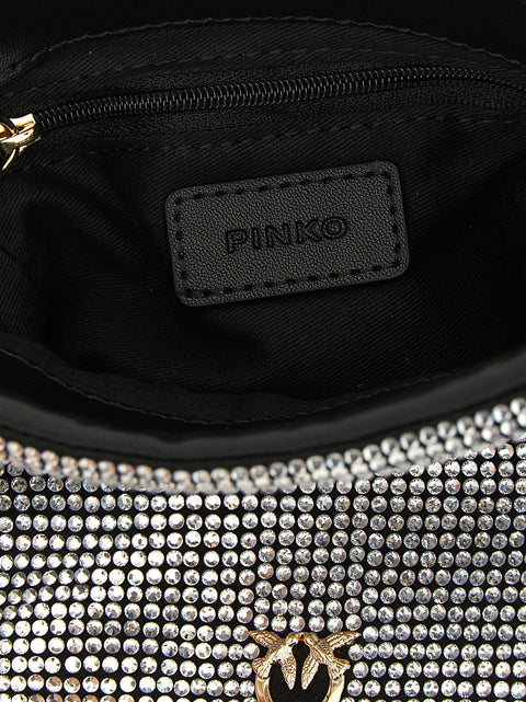 Pinko Rhinestone Bucket Bag