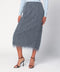 Dries Van Noten Dark grey midi skirt with fringes