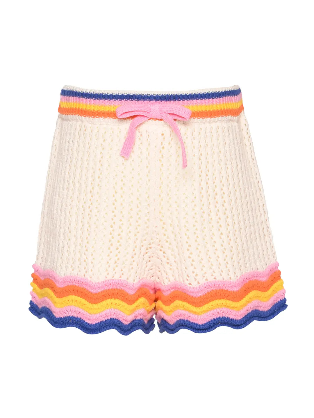 Crochet Shorts Scallop Hem