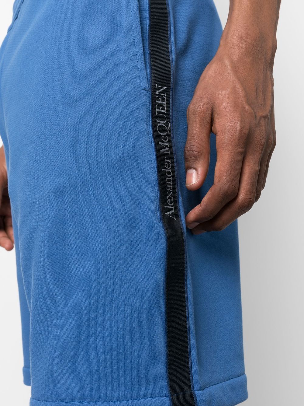 Alexander McQueen logo-tape jersey shorts-Short trousers-Alexander Mcqueen-M-Urbanheer