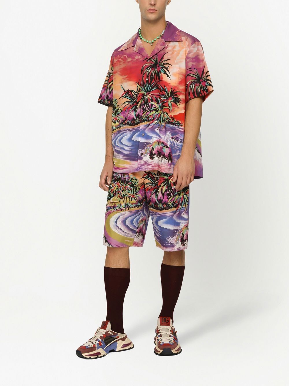 Dolce & Gabbana graphic-print bermuda shorts-Short trousers-Dolce & Gabbana-48-Urbanheer