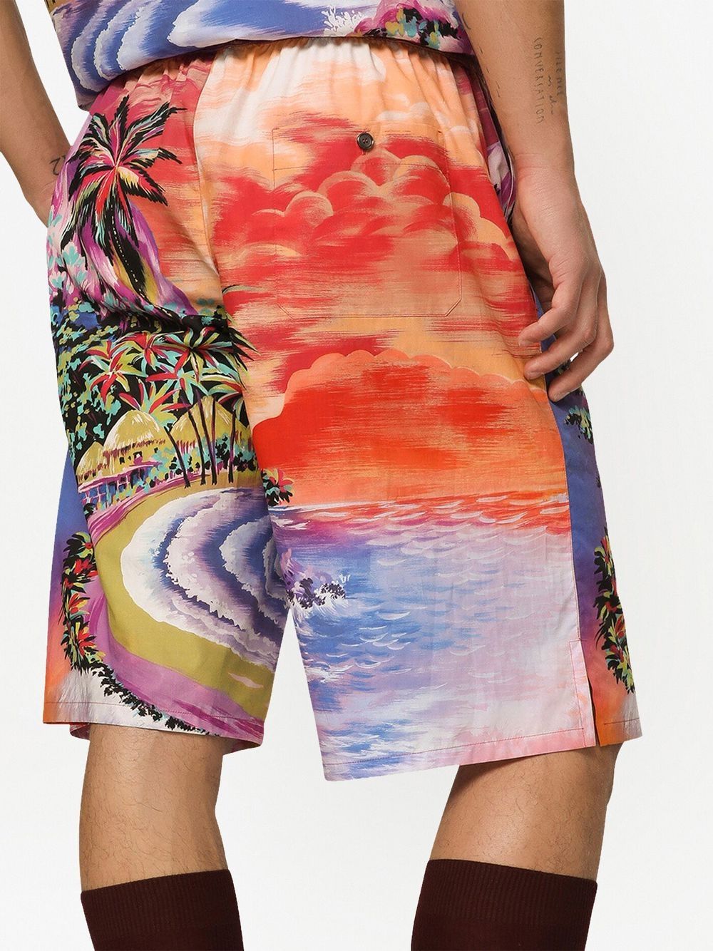 Dolce & Gabbana graphic-print bermuda shorts-Short trousers-Dolce & Gabbana-48-Urbanheer